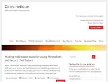 Tablet Screenshot of cinecinetique.com